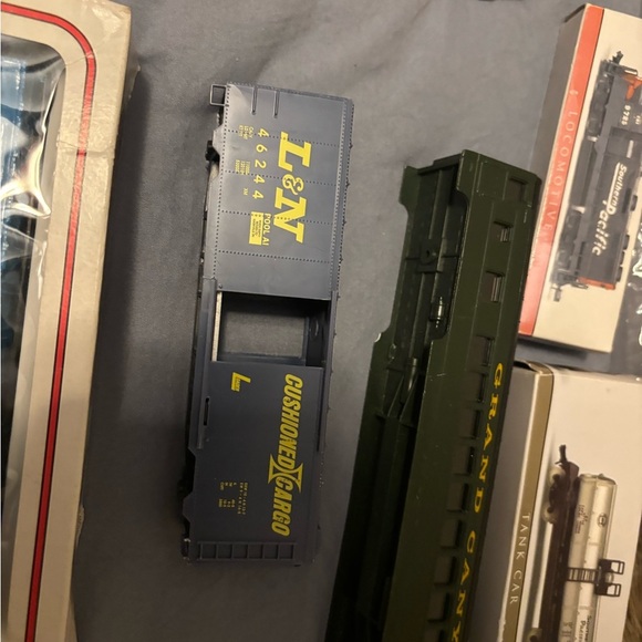 Bachmann Ho Scale Train Set Vintage Penn Salt, Locomotive, Tank Car, Wood Stock - Picture 14 of 15